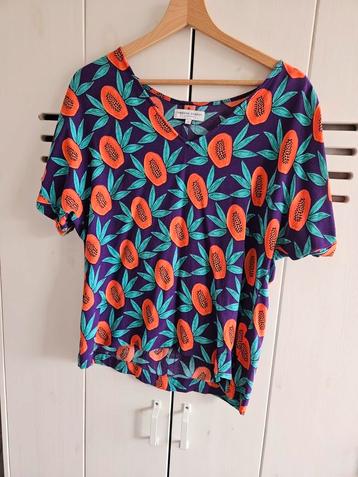 Fabienne chapot papaya top blouse maat m Als nieuw  beschikbaar voor biedingen