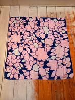 Sjaal roze wit blauw bloemen Vintage Retro, Ophalen of Verzenden, Zo goed als nieuw, Sjaal