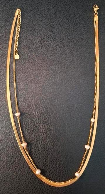 Platte schakelketting met zoetwaterparels My Jewellery beschikbaar voor biedingen