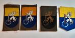 4 verschillende mouwemblemen 41 lichte brigade, Verzamelen, Militaria | Algemeen, Ophalen of Verzenden, Landmacht, Nederland, Embleem of Badge