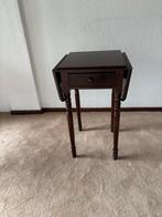 Mahoniehouten hangoortafeltje met lade, Ophalen