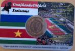 Coincard Suriname Onafhankelijkheid 1975, Ophalen of Verzenden, Overige landen