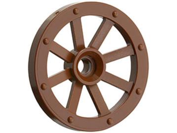 Lego Brown Wheel Wagon Small (27mm D.)  beschikbaar voor biedingen