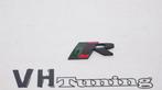 Jaguar R 3D logo zelfklevend 7 cm metaal zwart of chroom, Ophalen of Verzenden