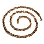 60cm x 6,5mm Koningsketting Heren Verguld RVS Goudkleur Byza, Overige materialen, Birgitta-Gracht 33, 6465 EL Kerkrade, Nederland