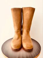 Sessùn super mooie honingkleur suède laarzen, ronde neus 37, Hoge laarzen, Sessùn, Beige, Ophalen of Verzenden