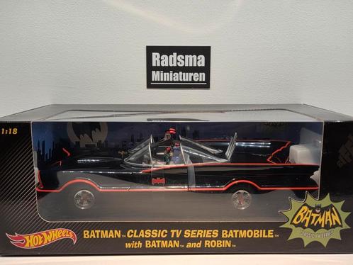 Batman Batmobile classic tv series - 1:18 Hotwheels, Hobby en Vrije tijd, Modelauto's | 1:18, Nieuw, Auto, Hot Wheels, Ophalen of Verzenden