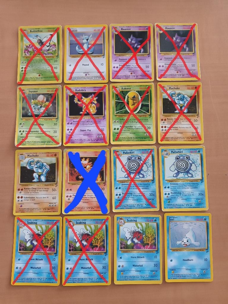 Pokémon Base set 2 (februari 2000), Ophalen of Verzenden, Zo goed als nieuw, Meerdere kaarten