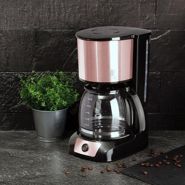 Berlinger haus koffiezetapparaat filter koffie rose goud, Witgoed en Apparatuur, Koffiezetapparaten, Gebruikt, Gemalen koffie