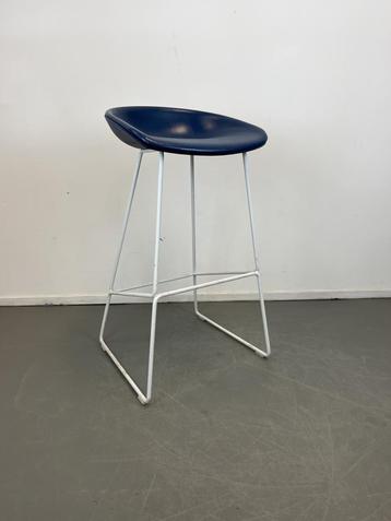 6 Hay about a Stool AAS38 barktuk 75 cm Blauw Leer beschikbaar voor biedingen