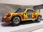 Porsche 911 RSR #108 yellow Solido 1:18 KRD, Solido, Ophalen of Verzenden, Zo goed als nieuw, Auto