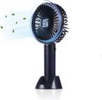 JUST23 Elektrisch Draagbare Handventilator met licht - Zwart, Verzenden, Nieuw, Overige