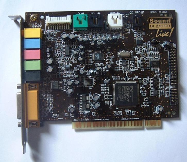 Geluidskaart Sound Blaster Live ! Pci Ct 4780 + Midi 4.1, Computers en Software, Geluidskaarten, Intern, Ophalen of Verzenden