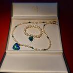 Cassette met collier en armband, Murano/zoetwater parels, Ophalen of Verzenden, Zo goed als nieuw, Overige materialen