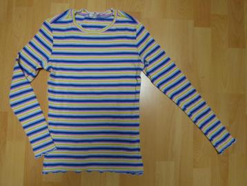 Vrolijk gestreepte longsleeve van de HEMA, maat 158/164 ZGAN beschikbaar voor biedingen