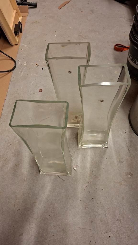 Grote Glazen Vazen voor Bloemen, Huis en Inrichting, Woonaccessoires | Vazen, Zo goed als nieuw, Overige kleuren, Minder dan 50 cm