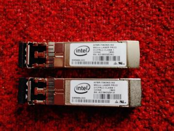 2X Intel AFBR-709DMZ-IN2 SFP+ Transceiver Module 10GB beschikbaar voor biedingen