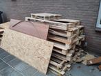 GRATIS resthout pallets, osb en underlayment, Doe-het-zelf en Verbouw, Ophalen, Gebruikt, Hout, Minder dan 20 mm