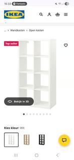 Witte Ikea Kallax kast, Huis en Inrichting, Kasten | Boekenkasten, Ophalen, Met plank(en), Kunststof, 100 tot 150 cm