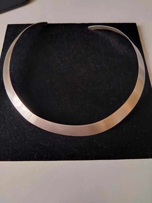 Zilveren spang ketting echt zilver met stempel 925, Sieraden, Tassen en Uiterlijk, Kettingen, Zo goed als nieuw, Zilver, Zilver