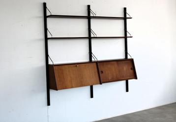 vintage wandsysteem | teak | jaren 60 | Wébé beschikbaar voor biedingen