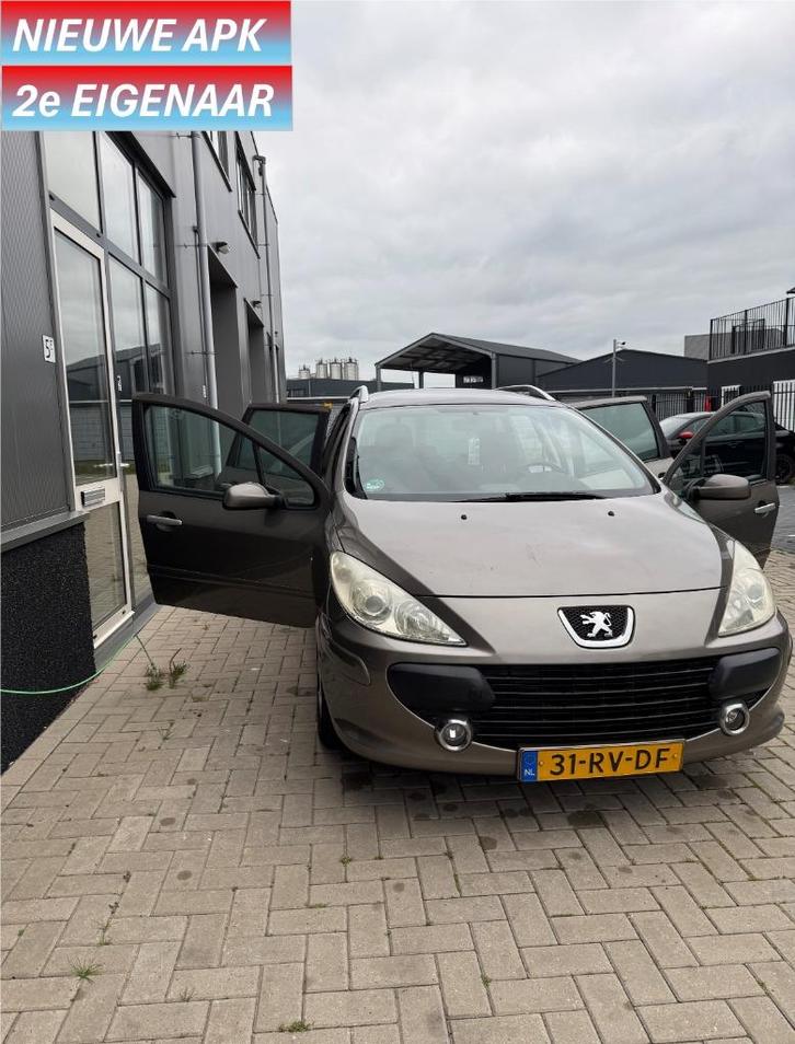 Peugeot 307 1.6 16V XR Break 2005 Grijs. Nieuwe APK, Auto's, Peugeot, Bedrijf, Te koop, ABS, Centrale vergrendeling, Climate control