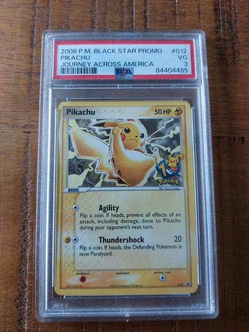 Pikachu 2006 P.M. BLACK STAR PROMO PIKACHU, Hobby en Vrije tijd, Verzamelkaartspellen | Pokémon, Zo goed als nieuw, Losse kaart