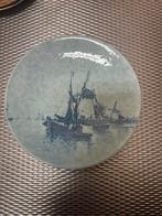 Delfts Blauw Bord met Zeilschip, Antiek en Kunst, Antiek | Wandborden en Tegels, Ophalen