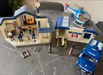 2 x politiebureau Playmobiel met auto helicopter motor paard, Kinderen en Baby's, Speelgoed | Playmobil, Ophalen of Verzenden