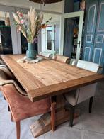 6 Eetkamerstoelen van leer, Huis en Inrichting, Stoelen, Ophalen, Gebruikt, Landelijk. Klassiek, Leer