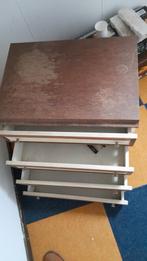 GRATIS Vintage Houten Ladekast, Minder dan 50 cm, Gebruikt, Vintage, Ophalen of Verzenden