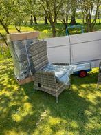 6 NIEUWE verstelbare wicker stoelen, Ophalen, Zo goed als nieuw, Wicker, Verstelbaar
