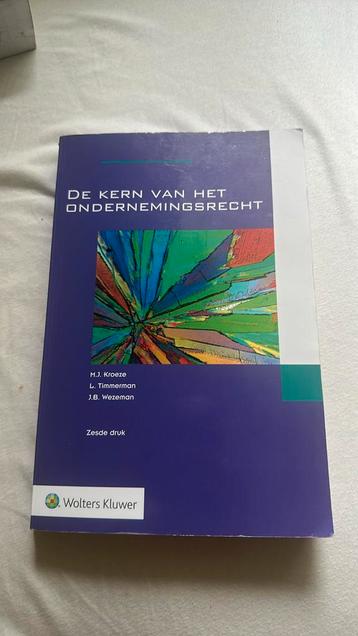 L. Timmerman - De kern van het ondernemingsrecht beschikbaar voor biedingen