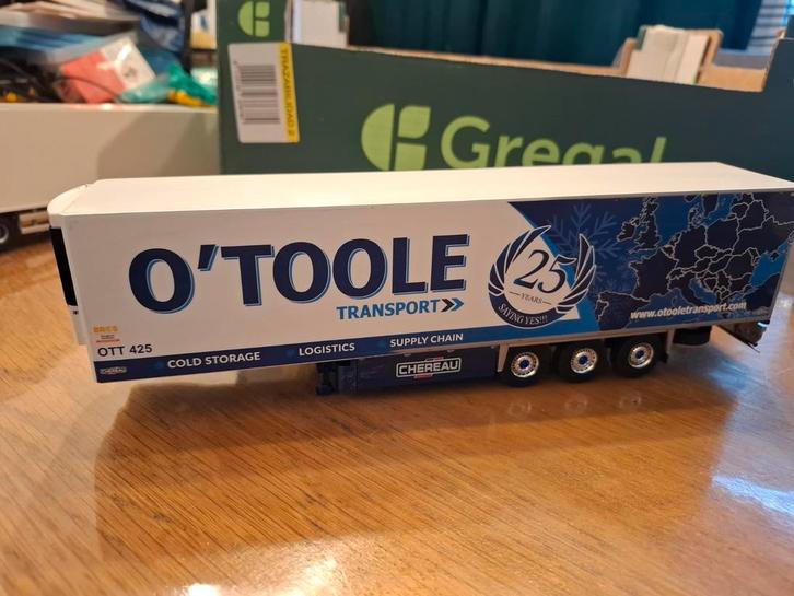 Tekno koeltrailer O Toole, Hobby en Vrije tijd, Modelauto's | 1:50, Zo goed als nieuw, Bus of Vrachtwagen, Tekno, Ophalen of Verzenden