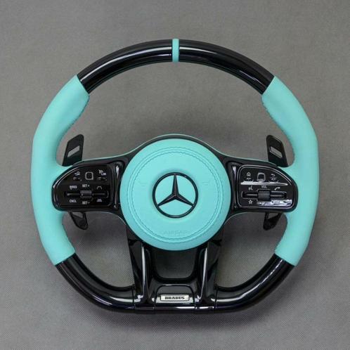 Mercedes stuur blauw compleet AMG Brabus, Auto diversen, Tuning en Styling, Ophalen of Verzenden