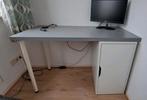 Mooi Ikea bureau met kastje Alex 120 x 60, Ophalen, Zo goed als nieuw