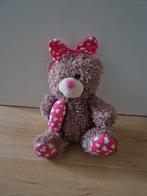 Valentijn beer valentijnsdag knuffel hartjes teddybeer, Ophalen of Verzenden, Zo goed als nieuw