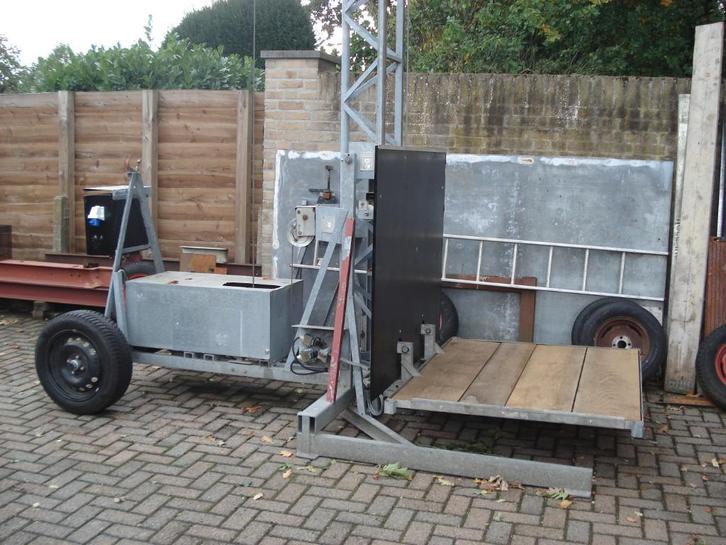 prima inorde gebrachte bouwlift 380 volt 7.5 meter, Doe-het-zelf en Verbouw, Bouwliften, Gebruikt, Bouwlift, Ophalen