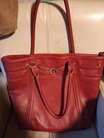 Mooie leren Daniel Hechter tas, Ophalen of Verzenden, Gebruikt, Rood, Handtas