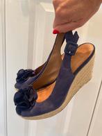 Espadrilles/ sleehak Clarks maat 38,5, Blauw, Ophalen of Verzenden, Espadrilles of Moccasins, Clarks