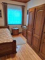 Mooie, complete eikenhouten 1-persoons slaapkamer, Ophalen, Zo goed als nieuw, Eenpersoons, Tijdloos, klassiek en degelijk