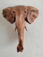 Hout snijwerk olifant,, Ophalen of Verzenden