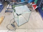 Mini Terrarium Aquarium licht: Nano 25x25x30h waterplantjes, Ophalen of Verzenden, Zo goed als nieuw, Leeg aquarium, Nb