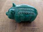 Nationaal spaarfonds groene varkensspaarpot, Verzamelen, Spaarpotten, Ophalen of Verzenden, Zo goed als nieuw, Steen, Aardewerk of Keramiek