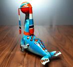 Blikken opdraaizeehond met propeller. 13 cm. lang., Ophalen of Verzenden