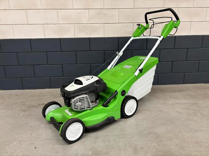 Viking MB650V benzine grasmaaier, Tuin en Terras, Grasmaaiers, Gebruikt, Benzine-grasmaaier, 40 t/m 49 cm, Opvangbak, Ophalen