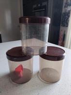 Vintage  koffie thee en suiker  bussen, Huis en Inrichting, Keuken | Tupperware, Ophalen of Verzenden, Zo goed als nieuw