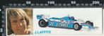 Sticker: Ligier Gitanes - Formule 1 - Jacques Laffite - 26 (, Verzamelen, Ophalen of Verzenden, Zo goed als nieuw, Auto of Motor
