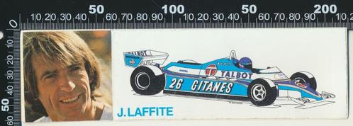 Sticker: Ligier Gitanes - Formule 1 - Jacques Laffite - 26 (, Verzamelen, Stickers, Zo goed als nieuw, Auto of Motor, Ophalen of Verzenden