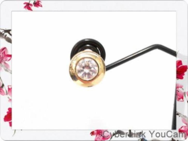 15676 Luxe glans–Stijlvolle 14-karaat geelgouden oorstekers, Sieraden, Tassen en Uiterlijk, Oorbellen, Zo goed als nieuw, Knopjes of Stekers